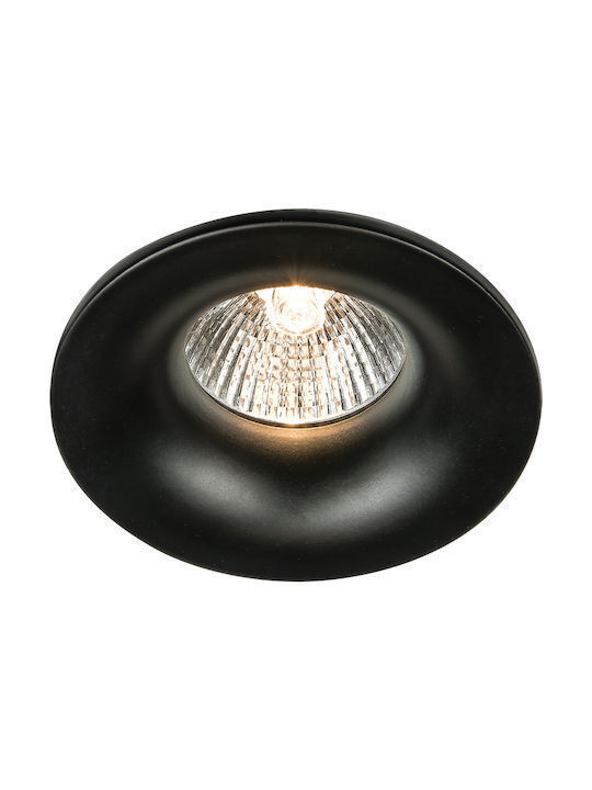 VK Lighting Χωνευτό Σποτ με Ντουί GU5.3 Μαύρο