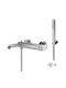 La Torre Built-in Mixer & Hand Shower Set for Shower Silver