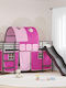 Kinderbett Hochbett Einzel Schwarz für Matratze 100x201cm