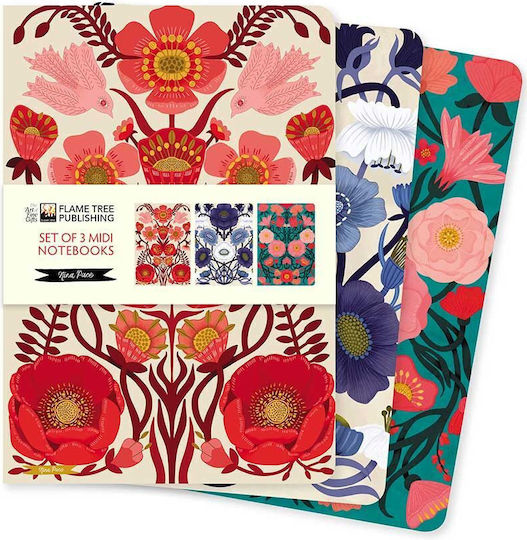 Flame Tree Carnet Cu dungi Bej