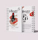 Mercan Carnet Spiral cu Pagini Albe Alb