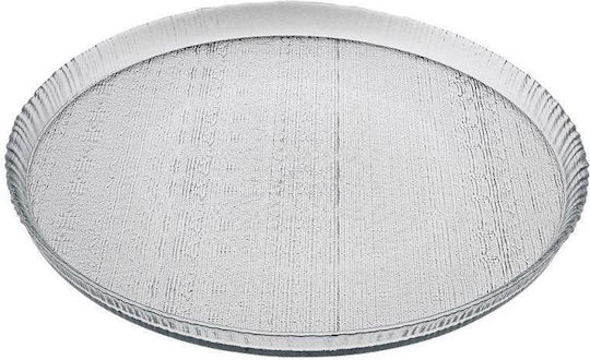 Espiel Lutra Serving Platter Transparent with Diameter 33cm Espiel Lutra Serving Platter Transparent with Diameter 33cm