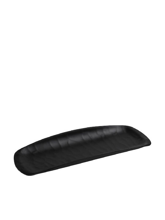Espiel Wavy Servierplatte Rechteckig Kunststoff Matte Black 40.5x16.5cm 1Stück