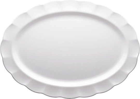 Ready Servierplatte Oval Kunststoff Weiß 1Stück