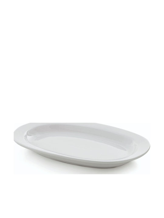 GTSA Series Koup 40 Cm Serving Platter Oval made of Porcelain White 40x28cm