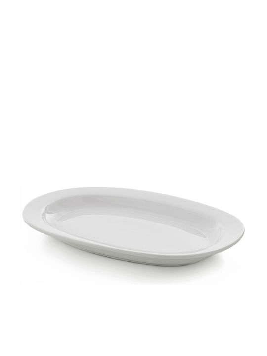 GTSA Serving Platter Oval made of Porcelain White 28x19cm