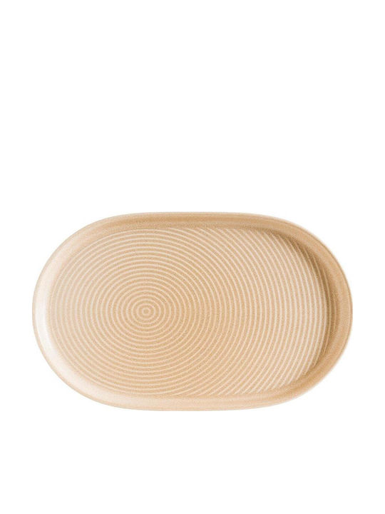 Bonna Serving Platter Oval made of Porcelain Beige
