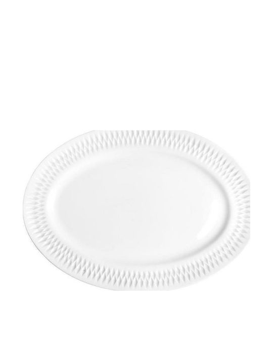 Oriana Ferelli Serving Platter Oval made of Porcelain White 36x36cm