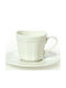 Cryspo Trio Σετ Φλιτζάνια Tσαγιού από Πορσελάνη Ivory Cream 230ml 6τμχ