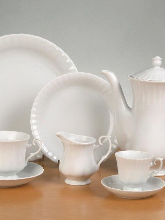 Cryspo Trio Ivona Cup Tea Porcelain White 250ml