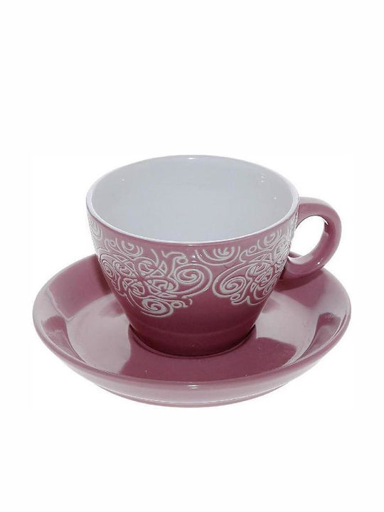 Espiel Vienna Jumbo Cup Cappuccino Porcelain Pink 330ml