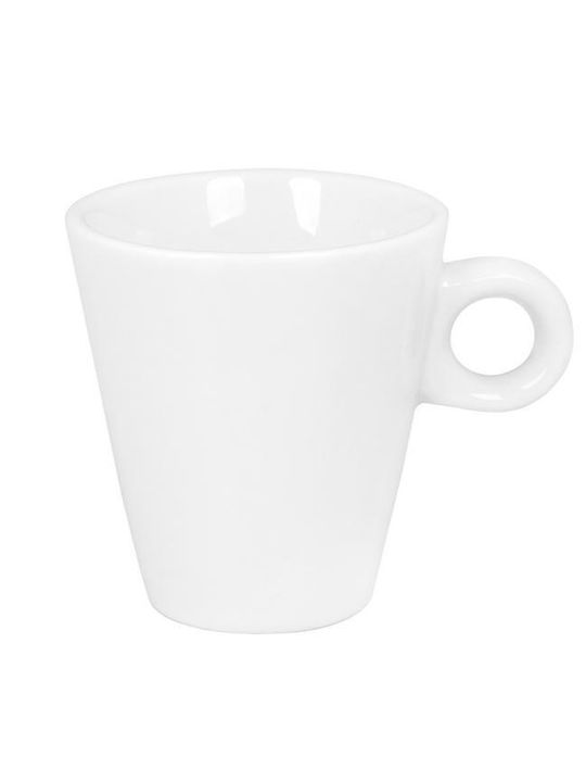 Oriana Ferelli Σετ Φλιτζάνια Espresso από Πορσελάνη Λευκά 70ml 6τμχ