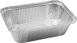 Practic Disposable Aluminum Tray 202x137x50mm 940cc Italy R-45l