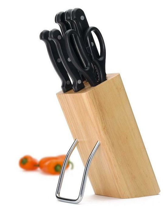 Kitchen Craft Messerset mit Block aus rostfreiem Stahl
