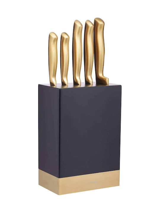 Kitchen Craft Σετ Μαχαίρια με Βάση από Ανοξείδωτο Ατσάλι 5τμχ