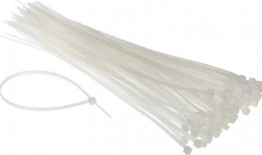 Cresman Δεματικά Καλωδίων Πλαστικά 900mmx8.8mm σε Λευκό χρώμα (25τμχ) (07369)