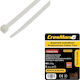 Cresman Cable Ties Plastic 700mm x 8.8mm in White Colour (25 pcs) (07367)