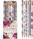 interDRUK Pencil HB Set with Eraser 72pcs (Μiscellaneous Designs)