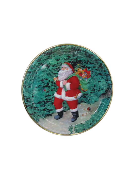 AGC Christmas Platter Plastic Green