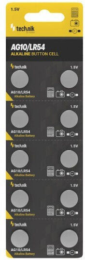 Technics Batterie Alkalisch für Uhren LR54 / SR54 1.5V