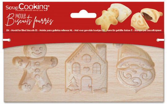 Scrap Cooking Holz Süßigkeiten Pfanne/Form Gefüllte Weihnachtliche Kekse