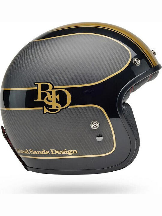 Bell Custom 500 Checkmate Black / Gold Κράνος Μ...