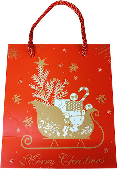 Join Beds Christmas Bag for Gift Red 15x7x13cm.