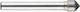 1031721 Carbide Cutter Conical Sharp Tip At 90 Degrees Single Edge Type C Size 4 Shank 6