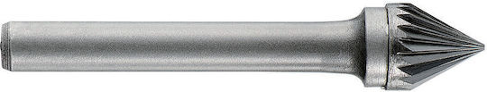 1031741 Carbide Cutter Conical Sharp Tip At 60 Degrees Single Edge Type C Size 10 Shank 6