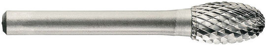 1031811 Wolfram Carbide Cutter Form E Oval Doppelkante Typ D Größe 4 Schaft 6