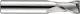 8236511 Long Front Cylindrical Cutter Hm Carbide Din 6527l Z2 Dim 2.5 Shank 3