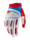 100% MX Airmatic Motocross ръкавици White / Blue