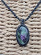 Macrame Necklace Ruby Zoisite Handmade Semi-Precious Stone Jewelry