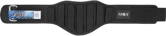 Amila Weight Lifting Belt Special Stays Support Amila M 44327-18 Black