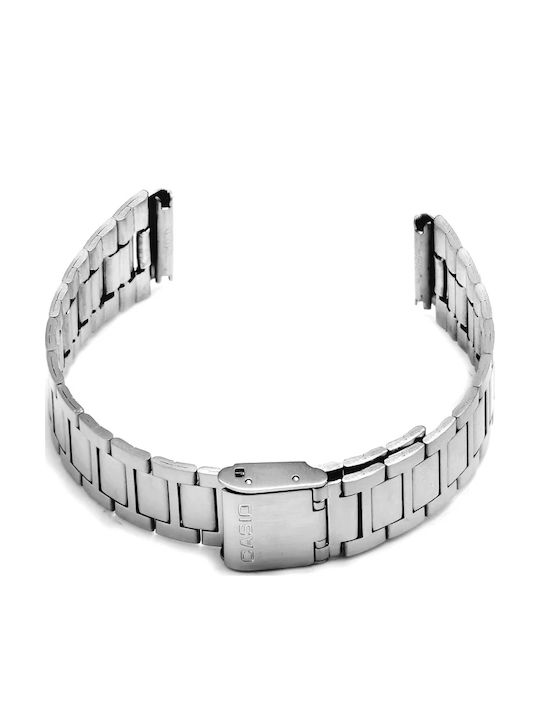 Casio Vintage Μεταλλικό Μπρασελέ Ασημί 18mm Casio Vintage Μεταλλικό Μπρασελέ Ασημί 18mm