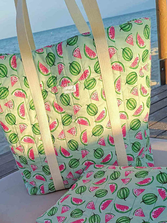 Magnolia Handmade Υφασμάτινη Τσάντα Θαλάσσης Πολύχρωμη