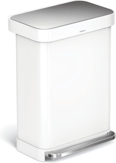 Simplehuman Abfalleimer Abfall aus Edelstahl mit Pedal 55Es 1Stück