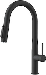 Orabella Kitchen Faucet Counter with Shower Black