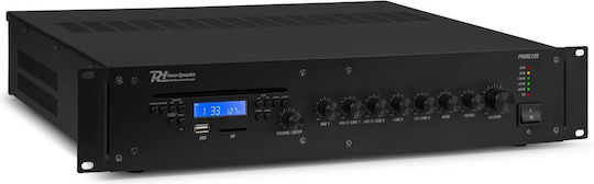 Power Dynamics PRC120 Amplificator PA 120W – Amplificator Mixer cu CD Player Bluetooth MP3 (8 Ohm / 100V) 952.158