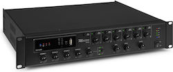 Power Dynamics PMP240 PRO Усилвател 100V 6 Микрофонни Усилватели 240W с Система за Paging Обяви 954.012