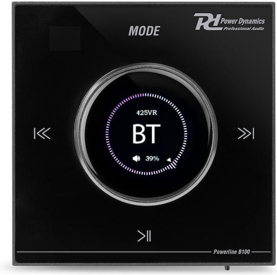 Power Dynamics PowerlineB100B Integrierter Kommerzieller Verstärker 4.0 Kanäle 25W/4Ω 20W/8Ω mit 1 Zone und USB/Bluetooth Verbindungen