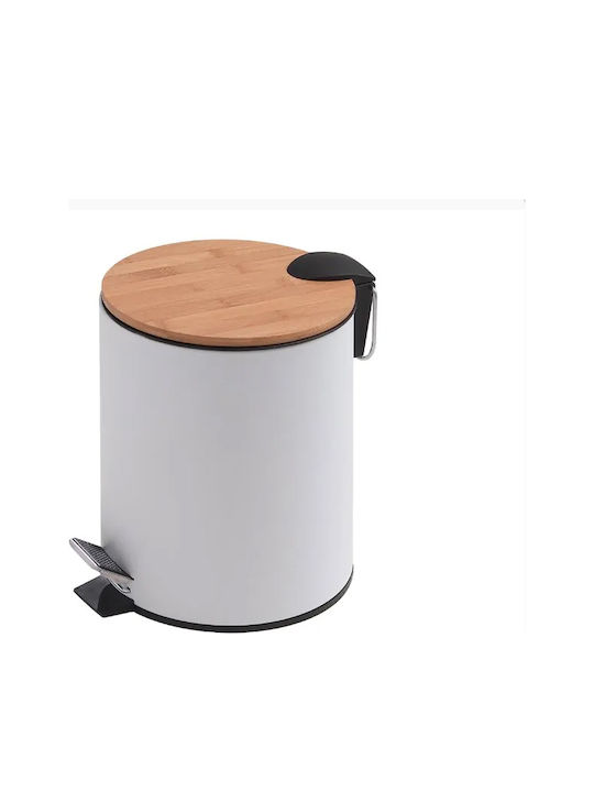 Gedy Bamboo Καλαθάκι Μπάνιου 3lt Λευκό