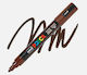 Posca Маркер за Рисуване Dark Brown Pc-5m/22 Σκοτεινο Καφε