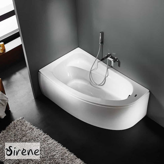Sirene Marina 402-MAR16090-1 Corner Bathtub Left Installation Acrylic with Hydromassage 160x90cm Sirene Marina 402-MAR16090-1 Corner Bathtub Left Installation Acrylic with Hydromassage 160x90cm