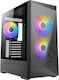 Reaver Gaming Midi Tower Κουτί Υπολογιστή με Πλαϊνό Παράθυρο Μαύρο