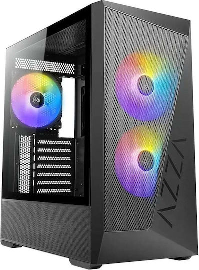 Reaver Gaming Midi Tower Κουτί Υπολογιστή με Πλαϊνό Παράθυρο Μαύρο