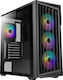 Azza Torrent Gaming Midi Tower Κουτί Υπολογιστή με Πλαϊνό Παράθυρο Μαύρο