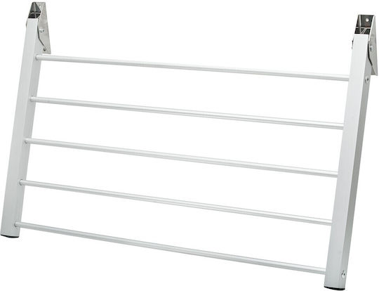 Grekon Klappbarer Wandkleiderständer für den Balkon aus Aluminium 100x40cm