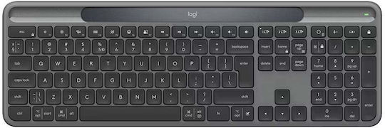 Logitech Signature Slim Solar+ K980 Безжично Само клавиатура Английски US Черен