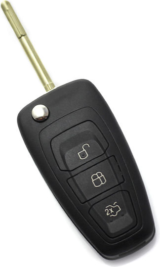 Husă Pentru Chei Auto Ford Cu 3 Butoane Flip